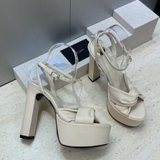 Saint Laurent 圣罗兰 2026春夏新款防水台恨太高交叉带气场高跟女鞋 YSL字母logo五 Saint Laurent 圣罗兰 2026春夏新款防水台恨太高交叉带气场高跟女鞋 YSL字母logo五