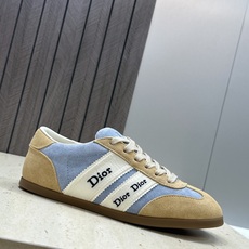 迪奥 Dior 2026春夏新款Ribbon系带休闲帆布运动小白鞋 CD字母logo织带平底圆头拼色阿甘 迪奥 Dior 2026春夏新款Ribbon系带休闲帆布运动小白鞋 CD字母logo织带平底圆头拼色阿甘