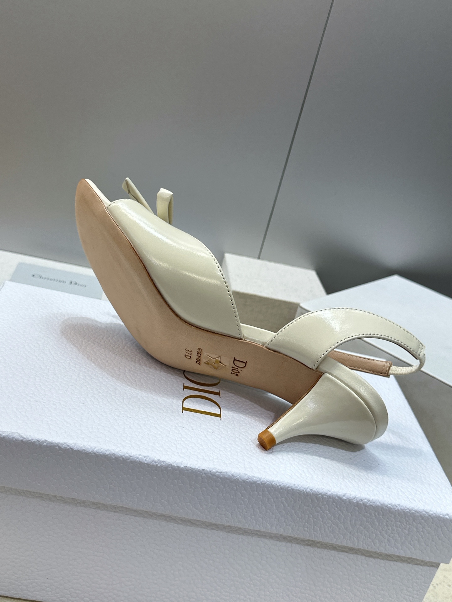 顶级版 迪奥 Dior 2026早春走秀新款系列蝴蝶结果冻色女鞋 CD字母logo弧形鞋头低跟露趾后空拼