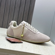 Loro Piana 2026春夏新款情侣系列休闲系带德训鞋 LP字母logo平底圆头老钱风拼色阿甘跑鞋 材质:鞋面进 Loro Piana 2026春夏新款情侣系列休闲系带德训鞋 LP字母logo平底圆头老钱风拼色阿甘跑鞋 材质:鞋面进