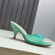 Gianvito Rossi 塞乔.罗茜2026春夏新款糖果色女鞋 GR字母logo高跟圆头鱼嘴露趾拼色凉拖鞋 材质:鞋 Gianvito Rossi 塞乔.罗茜2026春夏新款糖果色女鞋 GR字母logo高跟圆头鱼嘴露趾拼色凉拖鞋 材质:鞋
