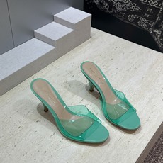 Gianvito Rossi 塞乔.罗茜2026春夏新款糖果色女鞋 GR字母logo高跟圆头鱼嘴露趾拼色凉拖鞋 材质:鞋 Gianvito Rossi 塞乔.罗茜2026春夏新款糖果色女鞋 GR字母logo高跟圆头鱼嘴露趾拼色凉拖鞋 材质:鞋
