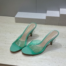 Gianvito Rossi 塞乔.罗茜2026春夏新款糖果色女鞋 GR字母logo高跟圆头鱼嘴露趾拼色凉拖鞋 材质:鞋 Gianvito Rossi 塞乔.罗茜2026春夏新款糖果色女鞋 GR字母logo高跟圆头鱼嘴露趾拼色凉拖鞋 材质:鞋