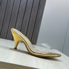 Gianvito Rossi 塞乔.罗茜2026春夏新款糖果色女鞋 GR字母logo高跟圆头鱼嘴露趾拼色凉拖鞋 材质:鞋 Gianvito Rossi 塞乔.罗茜2026春夏新款糖果色女鞋 GR字母logo高跟圆头鱼嘴露趾拼色凉拖鞋 材质:鞋