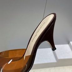 Gianvito Rossi 塞乔.罗茜2026春夏新款糖果色女鞋 GR字母logo高跟圆头鱼嘴露趾拼色凉拖鞋 材质:鞋 Gianvito Rossi 塞乔.罗茜2026春夏新款糖果色女鞋 GR字母logo高跟圆头鱼嘴露趾拼色凉拖鞋 材质:鞋