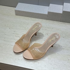 Gianvito Rossi 塞乔.罗茜2026春夏新款糖果色女鞋 GR字母logo高跟圆头鱼嘴露趾拼色凉拖鞋 材质:鞋 Gianvito Rossi 塞乔.罗茜2026春夏新款糖果色女鞋 GR字母logo高跟圆头鱼嘴露趾拼色凉拖鞋 材质:鞋