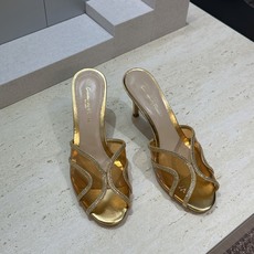 Gianvito Rossi 塞乔.罗茜2026春夏新款糖果色水钻女鞋 GR字母logo高跟圆头鱼嘴露趾拼色凉拖鞋 材质 Gianvito Rossi 塞乔.罗茜2026春夏新款糖果色水钻女鞋 GR字母logo高跟圆头鱼嘴露趾拼色凉拖鞋 材质
