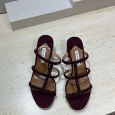 Aquazzura 2026春夏新款水钻中跟拼色女鞋 菠萝鞋字母logo五金扣粗跟圆头露趾凉拖鞋 材质:鞋面进口小牛皮/ Aquazzura 2026春夏新款水钻中跟拼色女鞋 菠萝鞋字母logo五金扣粗跟圆头露趾凉拖鞋 材质:鞋面进口小牛皮/