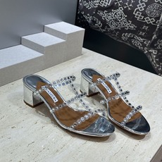 Aquazzura 2026春夏新款水钻中跟拼色女鞋 菠萝鞋字母logo五金扣粗跟圆头露趾凉拖鞋 材质:鞋面进口小牛皮/ Aquazzura 2026春夏新款水钻中跟拼色女鞋 菠萝鞋字母logo五金扣粗跟圆头露趾凉拖鞋 材质:鞋面进口小牛皮/