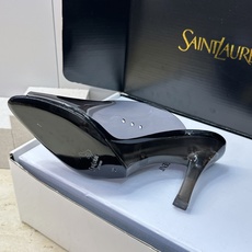 胶片 SAINT LAURENT PARIS 圣罗兰2026春夏新款高跟女鞋 YSL字母logo五金扣水晶跟尖头鱼 胶片 SAINT LAURENT PARIS 圣罗兰2026春夏新款高跟女鞋 YSL字母logo五金扣水晶跟尖头鱼