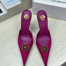 (不退只换码) SAINT LAURENT PARIS 圣罗兰2026春夏新款高跟水钻女鞋 YSL字母logo五金扣尖 (不退只换码) SAINT LAURENT PARIS 圣罗兰2026春夏新款高跟水钻女鞋 YSL字母logo五金扣尖