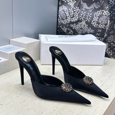 (不退只换码) SAINT LAURENT PARIS 圣罗兰2026春夏新款高跟水钻女鞋 YSL字母logo五金扣尖 (不退只换码) SAINT LAURENT PARIS 圣罗兰2026春夏新款高跟水钻女鞋 YSL字母logo五金扣尖