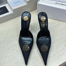 (不退只换码) SAINT LAURENT PARIS 圣罗兰2026春夏新款高跟水钻女鞋 YSL字母logo五金扣尖 (不退只换码) SAINT LAURENT PARIS 圣罗兰2026春夏新款高跟水钻女鞋 YSL字母logo五金扣尖