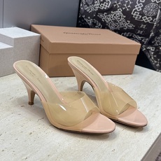 Gianvito Rossi 塞乔.罗茜2026春夏新款糖果色粗跟女鞋 GR字母logo高跟圆头鱼嘴露趾拼色凉拖鞋 材质 Gianvito Rossi 塞乔.罗茜2026春夏新款糖果色粗跟女鞋 GR字母logo高跟圆头鱼嘴露趾拼色凉拖鞋 材质