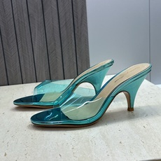 Gianvito Rossi 塞乔.罗茜2026春夏新款糖果色粗跟女鞋 GR字母logo高跟圆头鱼嘴露趾拼色凉拖鞋 材质 Gianvito Rossi 塞乔.罗茜2026春夏新款糖果色粗跟女鞋 GR字母logo高跟圆头鱼嘴露趾拼色凉拖鞋 材质