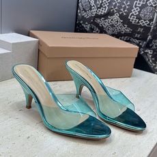 Gianvito Rossi 塞乔.罗茜2026春夏新款糖果色粗跟女鞋 GR字母logo高跟圆头鱼嘴露趾拼色凉拖鞋 材质 Gianvito Rossi 塞乔.罗茜2026春夏新款糖果色粗跟女鞋 GR字母logo高跟圆头鱼嘴露趾拼色凉拖鞋 材质