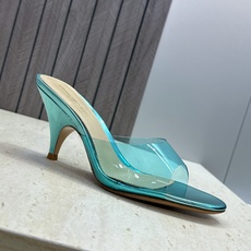 Gianvito Rossi 塞乔.罗茜2026春夏新款糖果色粗跟女鞋 GR字母logo高跟圆头鱼嘴露趾拼色凉拖鞋 材质 Gianvito Rossi 塞乔.罗茜2026春夏新款糖果色粗跟女鞋 GR字母logo高跟圆头鱼嘴露趾拼色凉拖鞋 材质