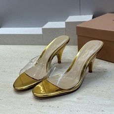 Gianvito Rossi 塞乔.罗茜2026春夏新款糖果色粗跟女鞋 GR字母logo高跟圆头鱼嘴露趾拼色凉拖鞋 材质 Gianvito Rossi 塞乔.罗茜2026春夏新款糖果色粗跟女鞋 GR字母logo高跟圆头鱼嘴露趾拼色凉拖鞋 材质