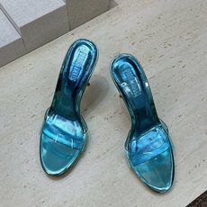PARIS TEXAS 小众品牌 2026春夏新款糖果色高跟圆头露趾拼色凉拖女鞋 材质:鞋面进口牛漆皮拼接环保透明胶片+ PARIS TEXAS 小众品牌 2026春夏新款糖果色高跟圆头露趾拼色凉拖女鞋 材质:鞋面进口牛漆皮拼接环保透明胶片+