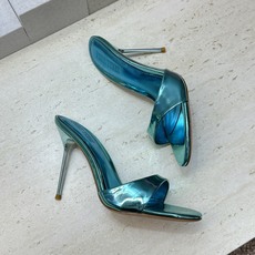 PARIS TEXAS 小众品牌 2026春夏新款糖果色高跟圆头露趾拼色凉拖女鞋 材质:鞋面进口牛漆皮/进口金属牛皮+水 PARIS TEXAS 小众品牌 2026春夏新款糖果色高跟圆头露趾拼色凉拖女鞋 材质:鞋面进口牛漆皮/进口金属牛皮+水