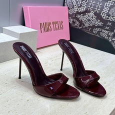 PARIS TEXAS 小众品牌 2026春夏新款糖果色高跟圆头露趾拼色凉拖女鞋 材质:鞋面进口牛漆皮/进口金属牛皮+水 PARIS TEXAS 小众品牌 2026春夏新款糖果色高跟圆头露趾拼色凉拖女鞋 材质:鞋面进口牛漆皮/进口金属牛皮+水