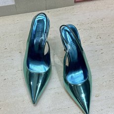 PARIS TEXAS 小众品牌 2026春夏新款糖果色高跟尖头拼色后空穆勒女凉鞋 材质:鞋面进口牛漆皮/进口金属牛皮+ PARIS TEXAS 小众品牌 2026春夏新款糖果色高跟尖头拼色后空穆勒女凉鞋 材质:鞋面进口牛漆皮/进口金属牛皮+
