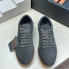 (仅男码) Zegna 2026春夏新款系带舒适休闲徳训男鞋 杰尼亚字母logo平底圆头时尚百搭拼色滑板小白鞋 材质: (仅男码) Zegna 2026春夏新款系带舒适休闲徳训男鞋 杰尼亚字母logo平底圆头时尚百搭拼色滑板小白鞋 材质: