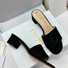 (配全套飞机盒) 迪奥 Dior 2026早春新款Medaillon一字拖女鞋 CD字母logo立体刺绣粗跟圆头露趾凉拖 (配全套飞机盒) 迪奥 Dior 2026早春新款Medaillon一字拖女鞋 CD字母logo立体刺绣粗跟圆头露趾凉拖