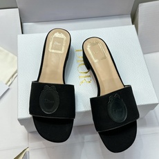 (配全套飞机盒) 迪奥 Dior 2026早春新款Medaillon一字拖女鞋 CD字母logo立体刺绣粗跟圆头露趾凉拖 (配全套飞机盒) 迪奥 Dior 2026早春新款Medaillon一字拖女鞋 CD字母logo立体刺绣粗跟圆头露趾凉拖
