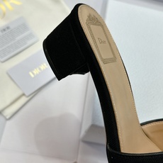 (配全套飞机盒) 迪奥 Dior 2026早春新款Medaillon一字拖女鞋 CD字母logo立体刺绣粗跟圆头露趾凉拖 (配全套飞机盒) 迪奥 Dior 2026早春新款Medaillon一字拖女鞋 CD字母logo立体刺绣粗跟圆头露趾凉拖