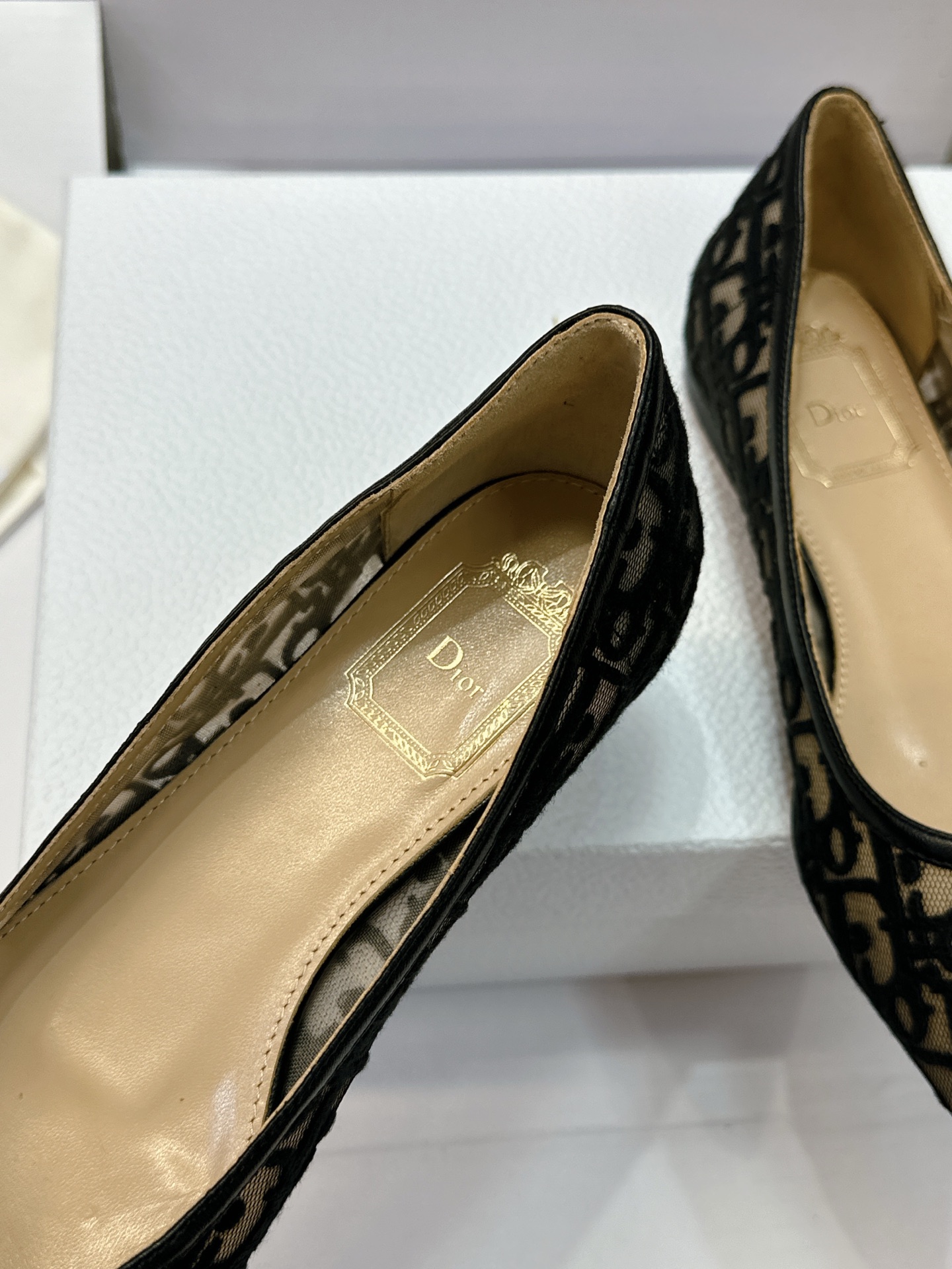 (配全套飞机盒) Dior 迪奥 2026春夏走秀新款Adiorble高跟尖头女鞋 CD明星同款时尚电绣字母logo平底 (配全套飞机盒) Dior 迪奥 2026春夏走秀新款Adiorble高跟尖头女鞋 CD明星同款时尚电绣字母logo平底