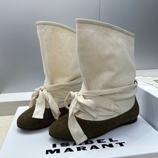 ISABEL MARANT 2026秋冬新款时尚绑带流苏女短靴 伊莎贝尔字母logo平底圆头一脚蹬拼色机车骑士靴 材质: ISABEL MARANT 2026秋冬新款时尚绑带流苏女短靴 伊莎贝尔字母logo平底圆头一脚蹬拼色机车骑士靴 材质: