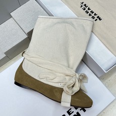 ISABEL MARANT 2026秋冬新款时尚绑带流苏女短靴 伊莎贝尔字母logo平底圆头一脚蹬拼色机车骑士靴 材质: ISABEL MARANT 2026秋冬新款时尚绑带流苏女短靴 伊莎贝尔字母logo平底圆头一脚蹬拼色机车骑士靴 材质:
