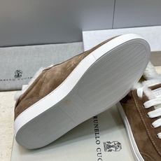 BRUNELLO CUCINELLI 2026秋冬新款拼色系带羊羔毛女鞋 BC字母logo平底圆头休闲运动滑板跑鞋 材 BRUNELLO CUCINELLI 2026秋冬新款拼色系带羊羔毛女鞋 BC字母logo平底圆头休闲运动滑板跑鞋 材