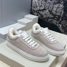 BRUNELLO CUCINELLI 2026秋冬新款拼色系带羊羔毛女鞋 BC字母logo平底圆头休闲运动滑板跑鞋 材 BRUNELLO CUCINELLI 2026秋冬新款拼色系带羊羔毛女鞋 BC字母logo平底圆头休闲运动滑板跑鞋 材