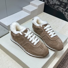 BRUNELLO CUCINELLI 2026秋冬新款拼色系带羊羔毛阿甘徳训女鞋 BC字母logo厚底圆头休闲运动老爹跑 BRUNELLO CUCINELLI 2026秋冬新款拼色系带羊羔毛阿甘徳训女鞋 BC字母logo厚底圆头休闲运动老爹跑