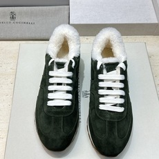 BRUNELLO CUCINELLI 2026秋冬新款拼色系带羊羔毛阿甘徳训女鞋 BC字母logo厚底圆头休闲运动老爹跑 BRUNELLO CUCINELLI 2026秋冬新款拼色系带羊羔毛阿甘徳训女鞋 BC字母logo厚底圆头休闲运动老爹跑