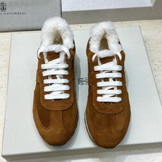 BRUNELLO CUCINELLI 2026秋冬新款拼色系带羊羔毛阿甘徳训女鞋 BC字母logo厚底圆头休闲运动老爹跑 BRUNELLO CUCINELLI 2026秋冬新款拼色系带羊羔毛阿甘徳训女鞋 BC字母logo厚底圆头休闲运动老爹跑
