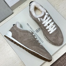 BRUNELLO CUCINELLI 2026秋冬新款拼色系带羊羔毛阿甘徳训女鞋 BC字母logo厚底圆头休闲运动老爹跑 BRUNELLO CUCINELLI 2026秋冬新款拼色系带羊羔毛阿甘徳训女鞋 BC字母logo厚底圆头休闲运动老爹跑