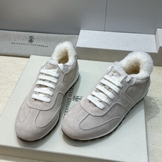 BRUNELLO CUCINELLI 2026秋冬新款拼色系带羊羔毛阿甘徳训女鞋 BC字母logo厚底圆头休闲运动老爹跑 BRUNELLO CUCINELLI 2026秋冬新款拼色系带羊羔毛阿甘徳训女鞋 BC字母logo厚底圆头休闲运动老爹跑