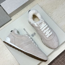 BRUNELLO CUCINELLI 2026秋冬新款拼色系带羊羔毛阿甘徳训女鞋 BC字母logo厚底圆头休闲运动老爹跑 BRUNELLO CUCINELLI 2026秋冬新款拼色系带羊羔毛阿甘徳训女鞋 BC字母logo厚底圆头休闲运动老爹跑