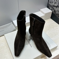Brunello Cucineli 布鲁内诺库奇内利2026秋冬新款侧拉链女短靴 BC字母logo标志性串珠高跟方头机车 Brunello Cucineli 布鲁内诺库奇内利2026秋冬新款侧拉链女短靴 BC字母logo标志性串珠高跟方头机车
