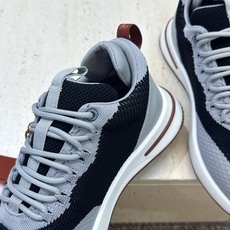 顶级版 Loro Piana 诺悠.翩雅 2026春夏经典系列休闲系带男跑鞋 LP字母logo厚底圆头老钱风拼色运动鞋 顶级版 Loro Piana 诺悠.翩雅 2026春夏经典系列休闲系带男跑鞋 LP字母logo厚底圆头老钱风拼色运动鞋