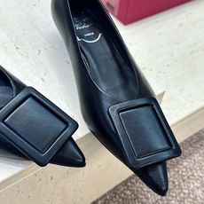 莞货 代购级 Roger Vivier 罗杰.维维亚 2026春夏新款低跟百搭女鞋 RV字母logo方扣粗跟尖头时尚女 莞货 代购级 Roger Vivier 罗杰.维维亚 2026春夏新款低跟百搭女鞋 RV字母logo方扣粗跟尖头时尚女