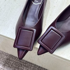 莞货 代购级 Roger Vivier 罗杰.维维亚 2026春夏新款低跟百搭女鞋 RV字母logo方扣粗跟尖头时尚女 莞货 代购级 Roger Vivier 罗杰.维维亚 2026春夏新款低跟百搭女鞋 RV字母logo方扣粗跟尖头时尚女
