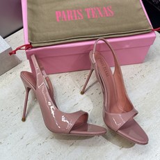 PARIS TEXAS 小众品牌 2026春夏新款糖果色高跟圆头露趾拼色后空女凉鞋 材质:鞋面进口牛漆皮/进口金属牛皮+ PARIS TEXAS 小众品牌 2026春夏新款糖果色高跟圆头露趾拼色后空女凉鞋 材质:鞋面进口牛漆皮/进口金属牛皮+