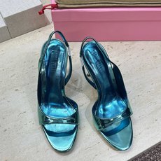 PARIS TEXAS 小众品牌 2026春夏新款糖果色高跟圆头露趾拼色后空女凉鞋 材质:鞋面进口牛漆皮/进口金属牛皮+ PARIS TEXAS 小众品牌 2026春夏新款糖果色高跟圆头露趾拼色后空女凉鞋 材质:鞋面进口牛漆皮/进口金属牛皮+