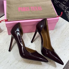 PARIS TEXAS 小众品牌 2026春夏新款糖果色高跟尖头拼色侧空女单鞋 材质:鞋面进口牛漆皮/进口蛇纹牛皮+水染 PARIS TEXAS 小众品牌 2026春夏新款糖果色高跟尖头拼色侧空女单鞋 材质:鞋面进口牛漆皮/进口蛇纹牛皮+水染