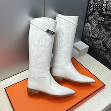 Hermes爱马仕2026秋冬冲孔雕花系列Box JumPling朋克风格Kelly扣低跟高筒及膝拼色女长靴 H家明星同 Hermes爱马仕2026秋冬冲孔雕花系列Box JumPling朋克风格Kelly扣低跟高筒及膝拼色女长靴 H家明星同
