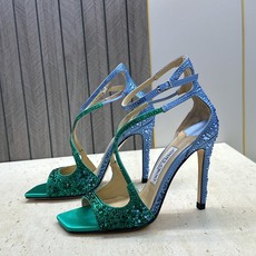 周仰杰Jimmy Choo 2026春夏新款水钻幻彩果冻色交叉带女鞋 吉米周JC字母logo 高跟鱼嘴露趾中空凉鞋 材质 周仰杰Jimmy Choo 2026春夏新款水钻幻彩果冻色交叉带女鞋 吉米周JC字母logo 高跟鱼嘴露趾中空凉鞋 材质